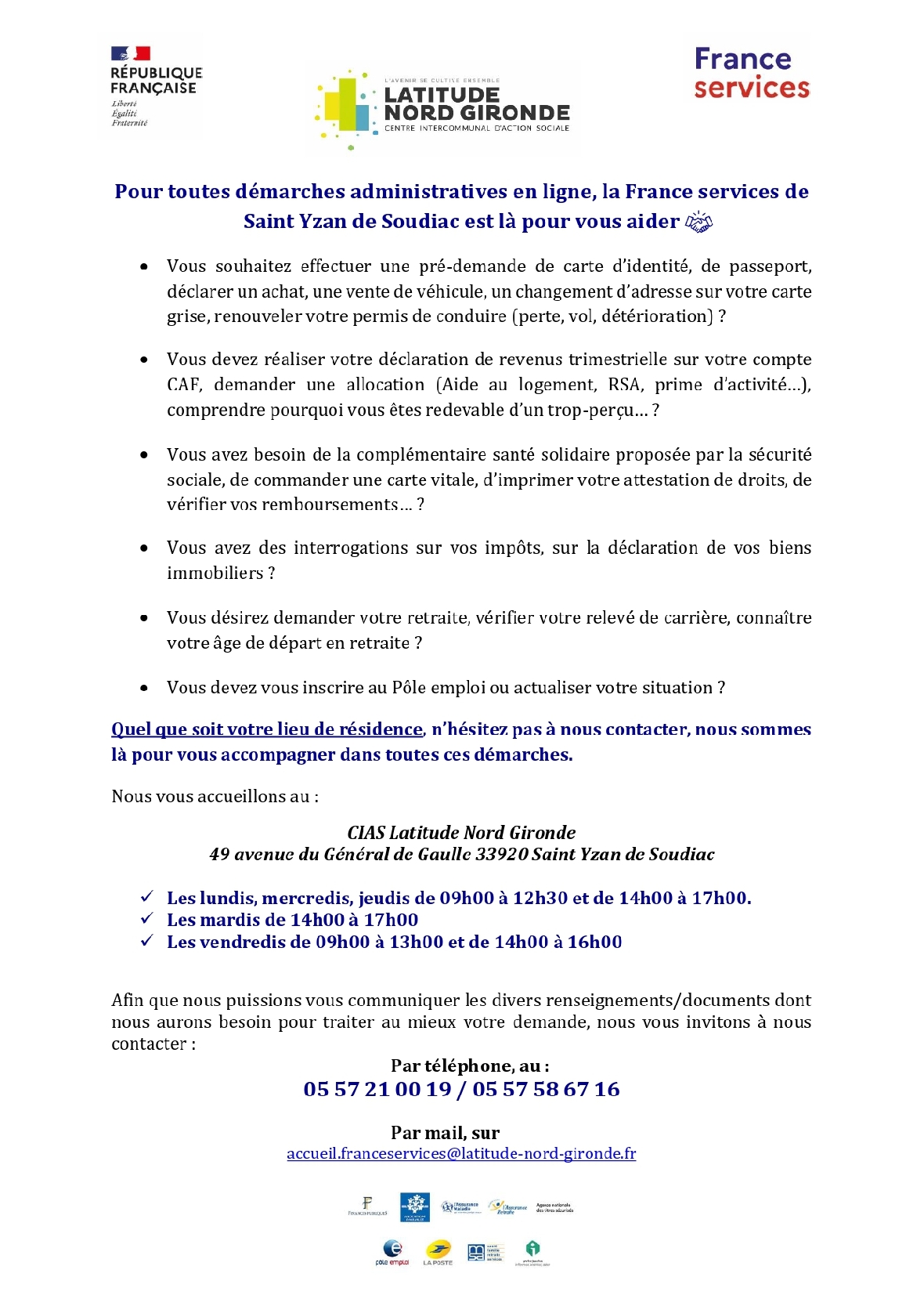 France services St Yzan