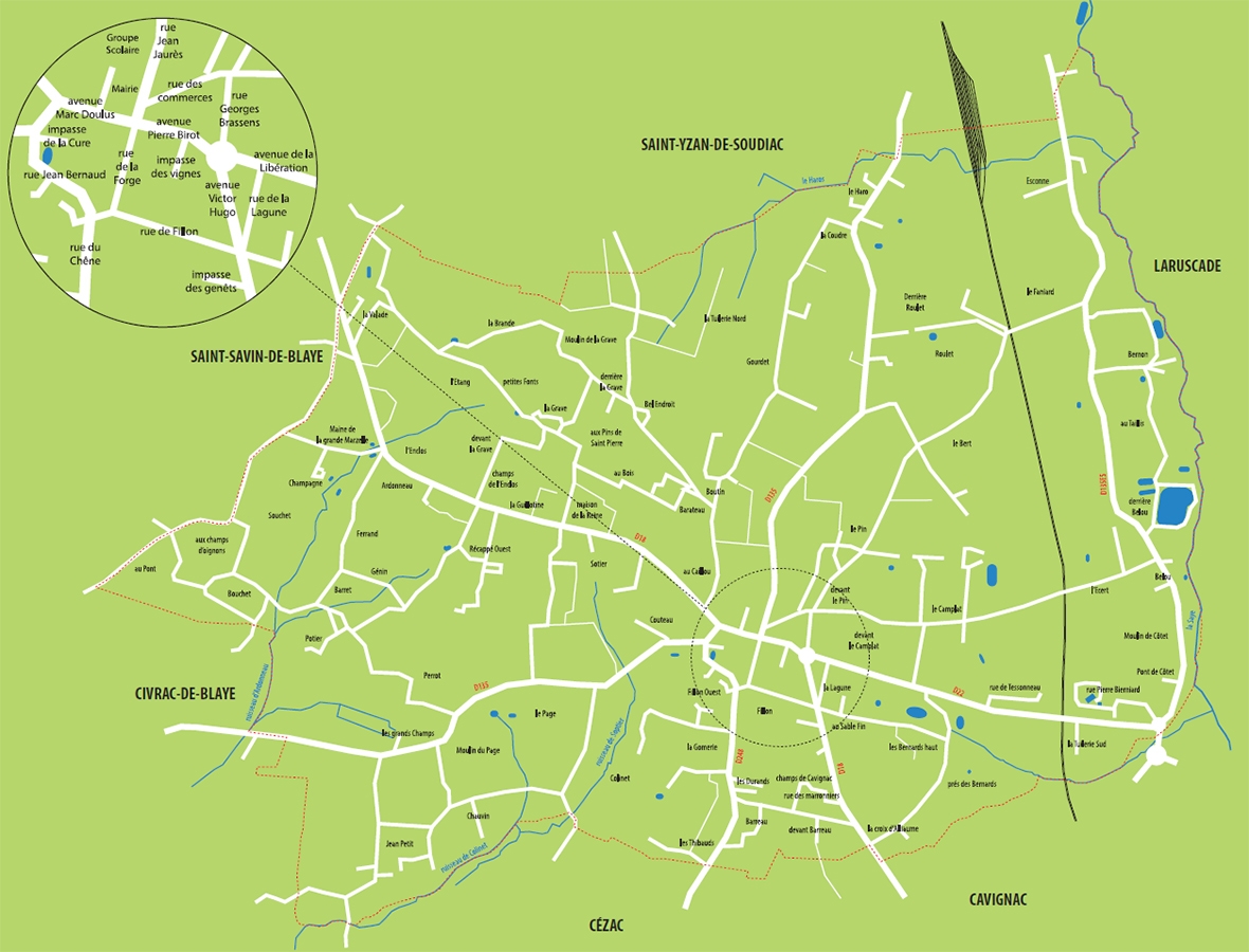 Plan de Saint-Mariens