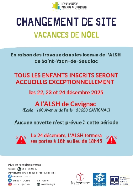 changement alsh noël